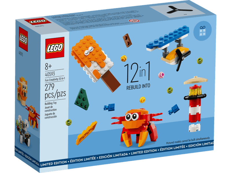 LEGO 40593 Fun Creativity 12-in-1 Kids Building Toy (Parallel Import)