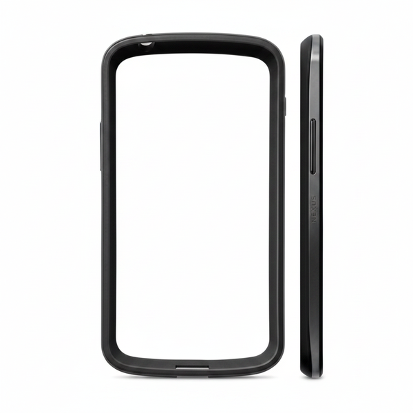 Google Nexus 4 Black Hard Shell Cover - Durable Protection