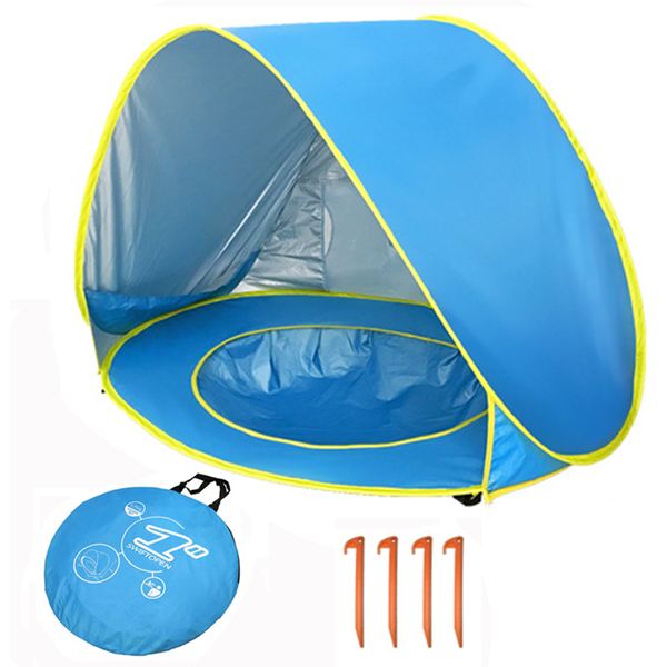 Baby Beach Tent with Pool - Pop Up Shade UV Protection Sun Shelter UPF 50+