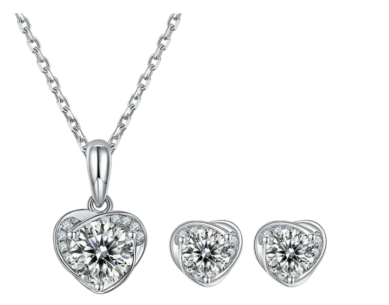 Marceline Pendant and Necklace 925 Sterling Silver