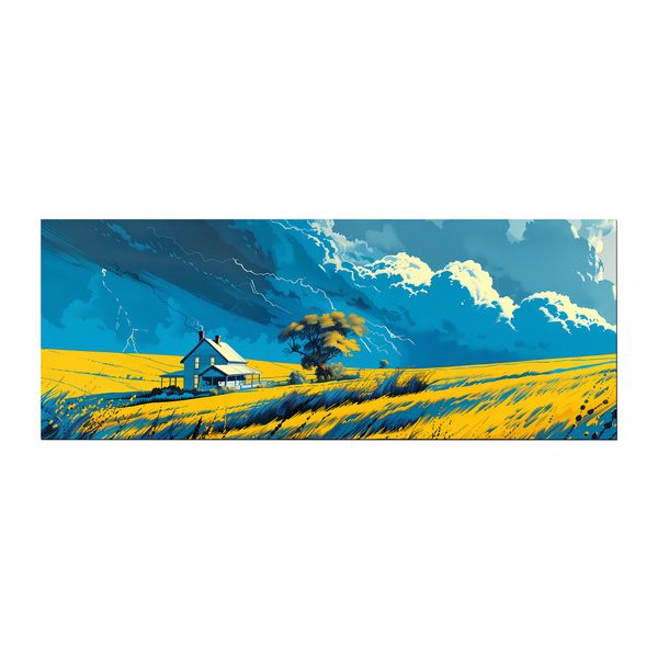 Windy Danger by Wikus Schalkwyk Large Desk Pad