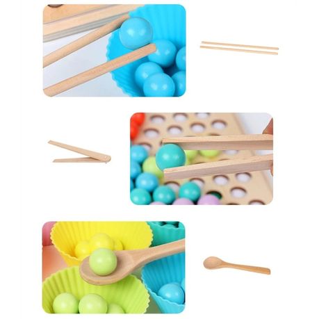 Wooden Montessori Bead Holder Comes with 1 x Wooden Bead Holder