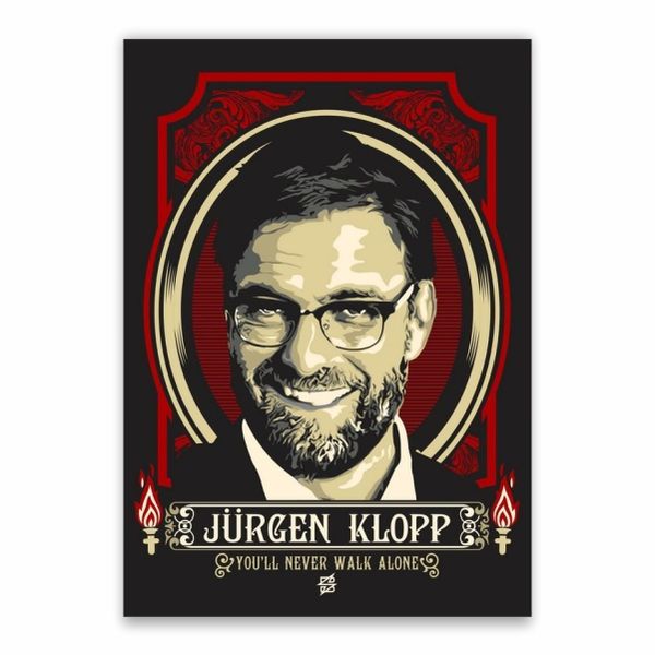 Jurgen Klopp YNWA Poster - A1