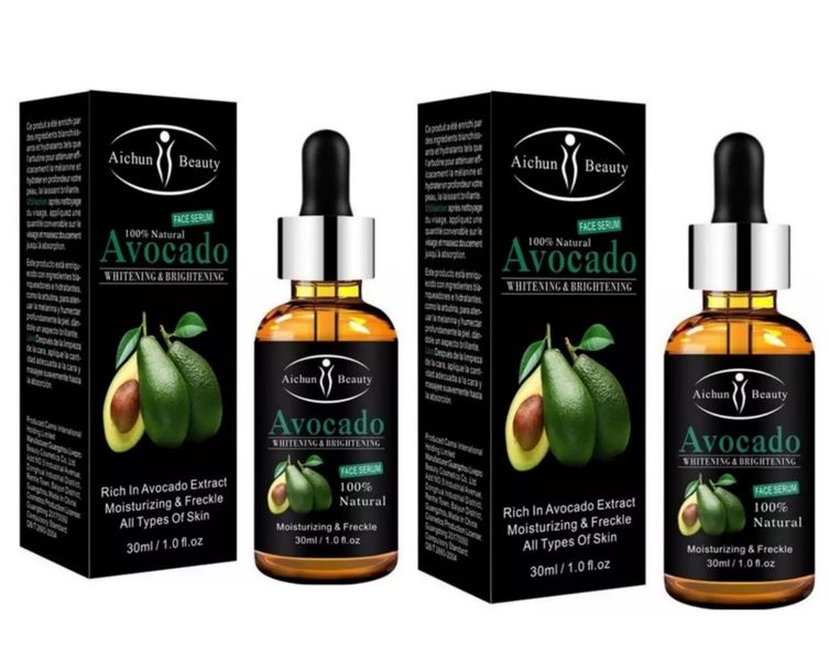 Pack of 2 100% Natural Face Lifting Oil Control Avocado Face Serum