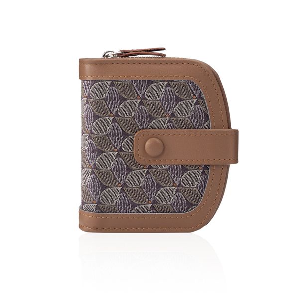 High-End Light Luxury Fabric Style Women's Short Wallet