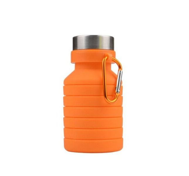 Silicone Foldable Water Bottle - Orange
