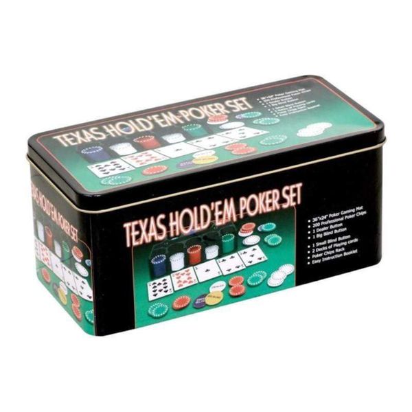 Poker Set In Metal Tin