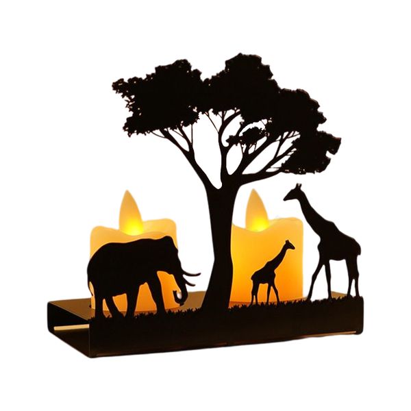 Metal Christmas Tealight Candle Holder Gift Decor