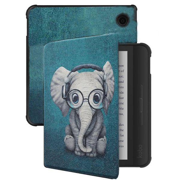 Kobo Libra Colour 7" eReader With Cover - Elephant