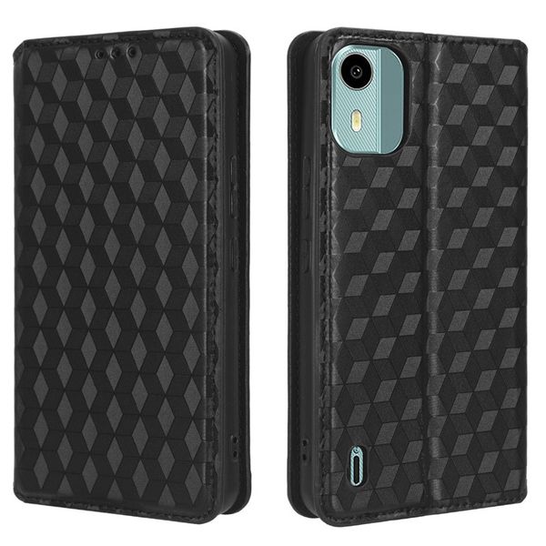 Flip Cover Compatible With Nokia C12 Plus Shockproof Leather Cover