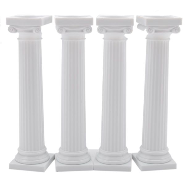 Wilton 4pk Grecian Pillar Wedding Cake Tier Separator Support Stand Decor