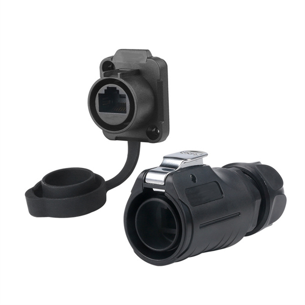 Lp-20 Rj45 Connector Set Cat6 Ip68 Waterproof Black