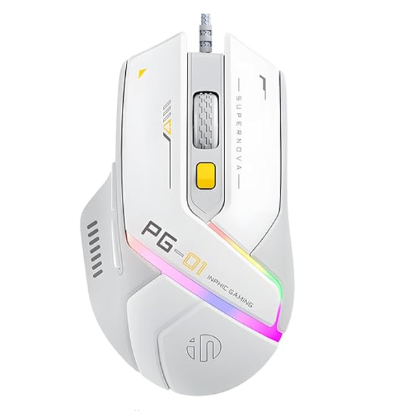 Inphic PG1 - Wired Gaming Mouse RGB Lighting Effect Home Office Mouse
