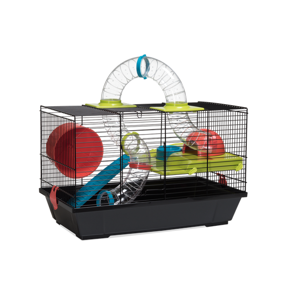 Hamster Cage 51X28X32cm - Black- Comfortable, Pet Home, Secure, Practical