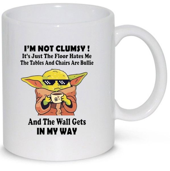 I'm Not Clumsy Baby Yoda V9 Pack Mug