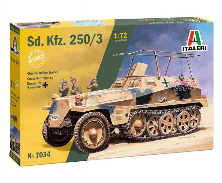 Italeri 1/72 Sd.Kfz. 250/3 Plastic Model Kit