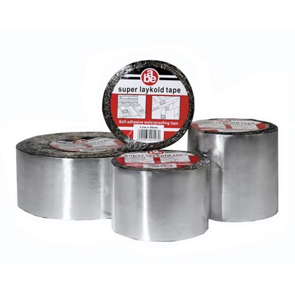 ABE - Super Waterproof Laykold Tape - 2.5m x 75mm - Bulk Pack of 5