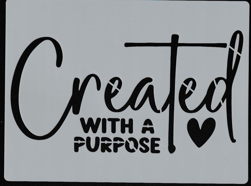 Created with a Purpose - 20x15cm - Stencil