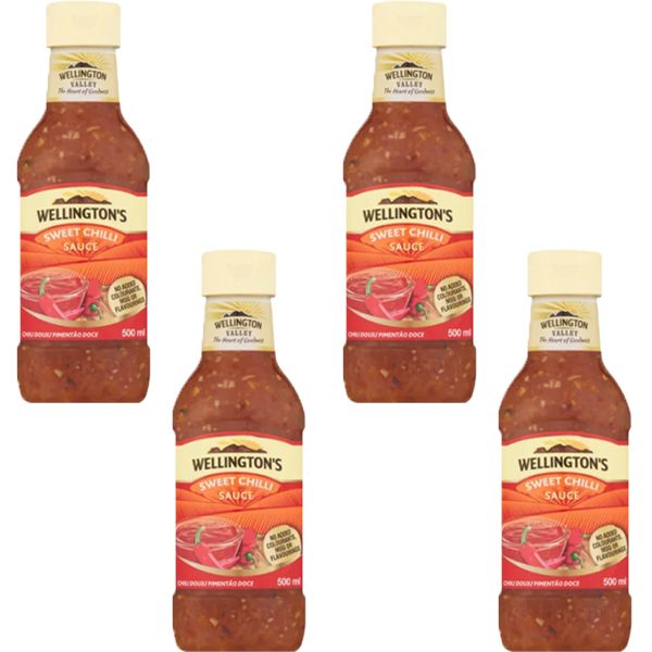 Wellington's Sweet Chilli Sauce - 4 x 500ml