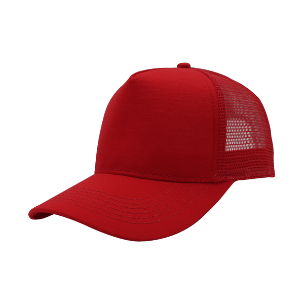 Rebound Jersey Trucker Peak Cap Hat Red One Size Fits All