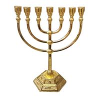 Mini Home D cor Jewish Menorah Candle-Holders Small
