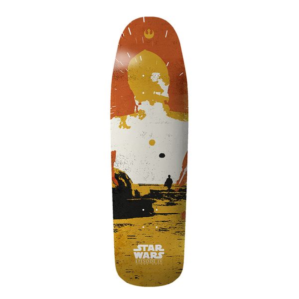 Element Star Wars 80s Droid Skateboard Deck - Yellow/Orange 9.25 X 32 Street