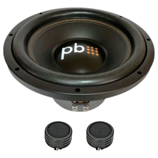 Powerbass Ultra10D4 10" 2200w DVC Subwoofer &amp; Evo Tweeters