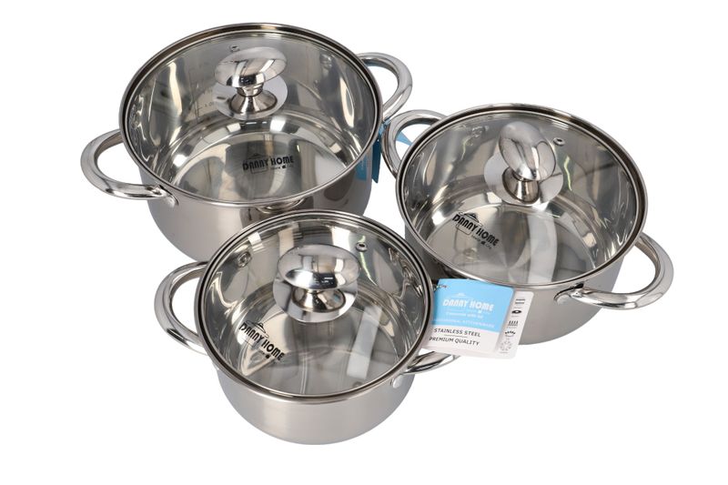 Danny home Casserole Cookware Pots - 6 Piece Set