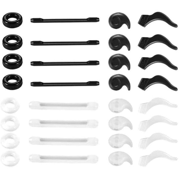 Eyeglasses Retainers Silicone Anti Slip Ear Grip Hooks 16 Pairs