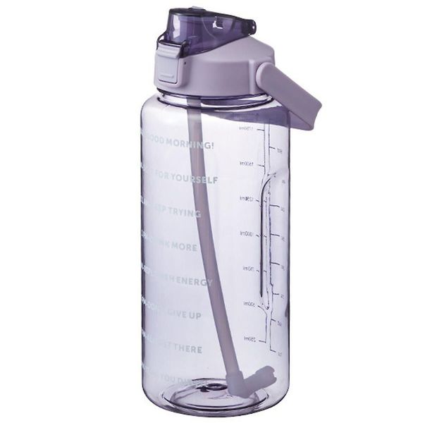 Motivational Water Bottle Leak Proof 2L