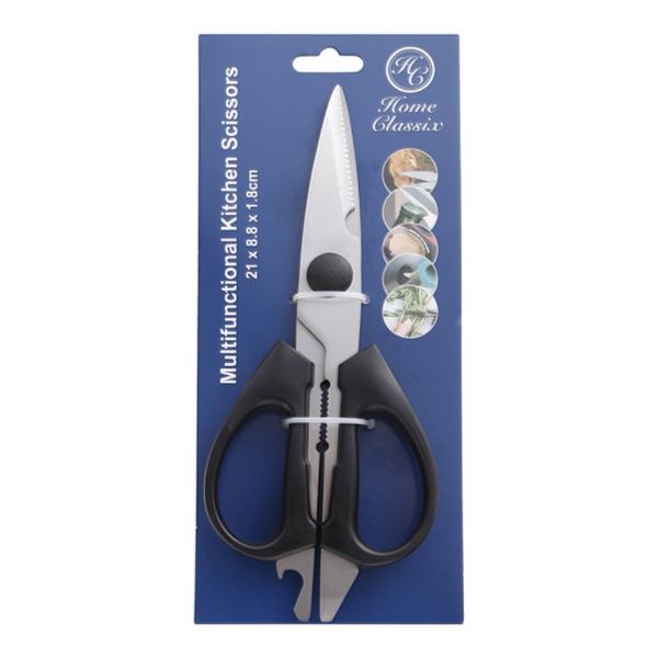 Kitchen Scissors Black Handle 21x8.8x1.8cm