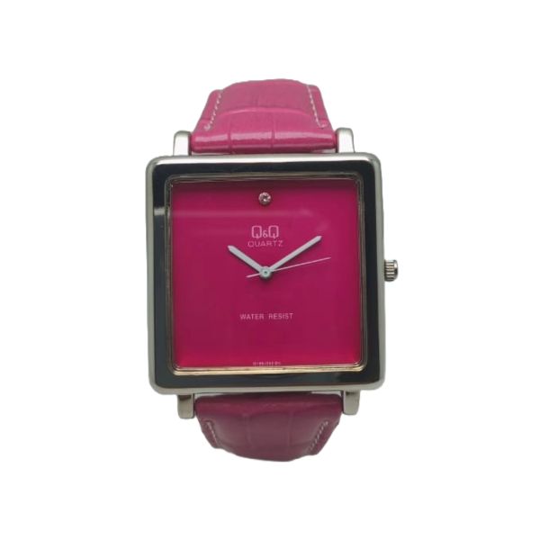 Q&amp;Q Womens White Square Watch