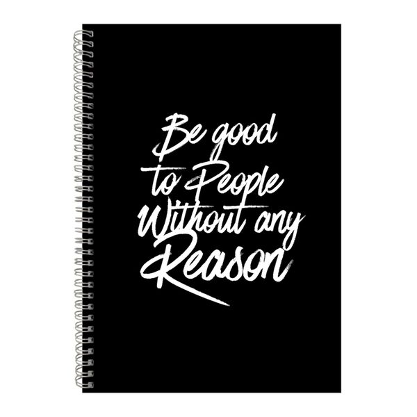 Be Good A4 Notebook Spiral Lined Motivational Sayings Graphic Notepad 154