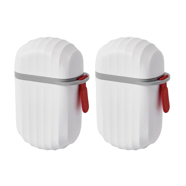 Reusable Travel Soap Holder with Drainage Tray - 2 Pack