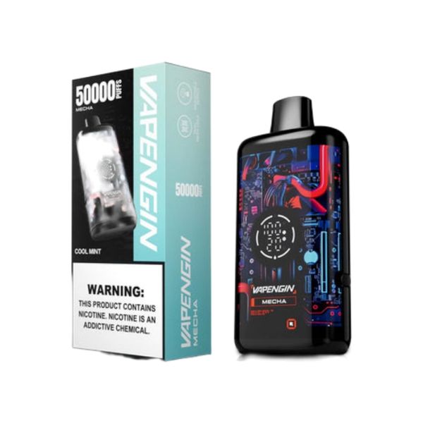 Vapengin Mecha 50000 Puffs Disposable Vape - Cool Mint (Pack of 5)