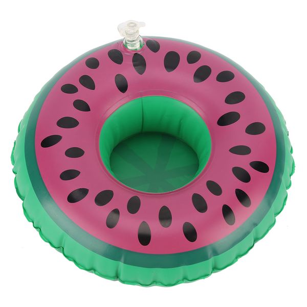 Cute Watermelon Cup Drink Coaster Inflatable Floating Swimming Pool Holder