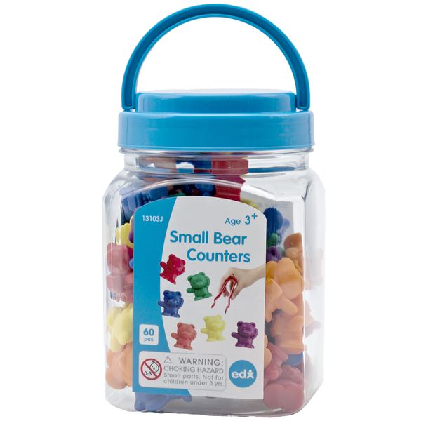 EDX Education Small Bear Counters 60pcs 6c w Tweezer