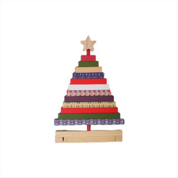 Wooden Christmas Trees Figurines Christmas Decorations Home Accessories Rot