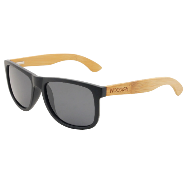 Gray Lens Polarized Bamboo Sunglasses S403 For Women