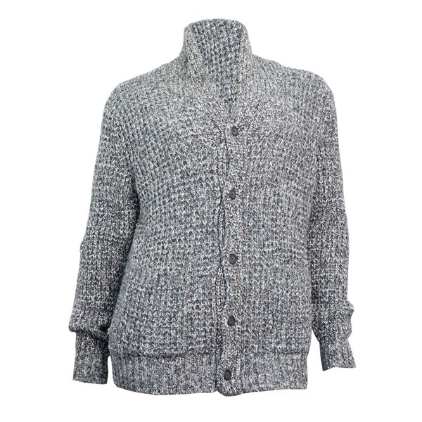 Purple &amp; Prose Ladies Bulky Grey Cardigan