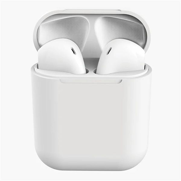 TWS i12 Earpods - White - Matte Finish