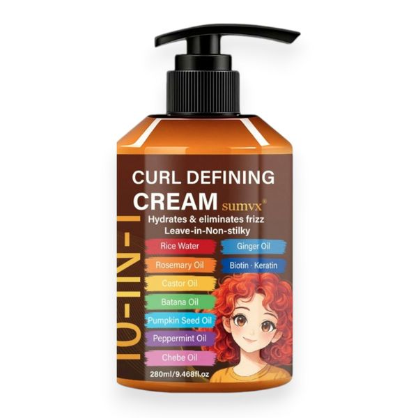 CurlFusion Moisturizing Frizz Control 10-In-1 Styling Curl Defining Cream