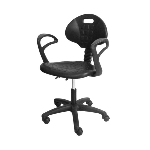 Industrial Stool Chair: The Simple -Short With Armrests