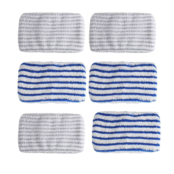 6 Pcs Microfibre Cloth Pads Replacement Compatible With Rowenta Clean&amp;Steam