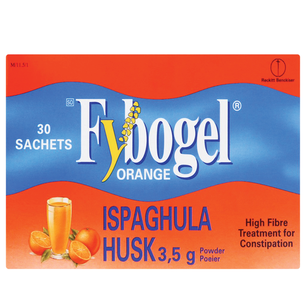 Fybogel Orange 30 Sachets, High Fibre Treatment for Constipation