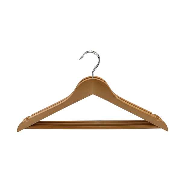 1 Pack (3 Pcs) Premium Wooden Hangers - For Organizing