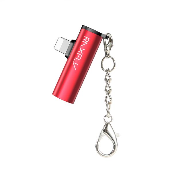 RAXFLY Mini Portable 2 in 1 Audio Adapter with key chain