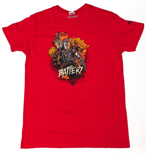 Official Call of Duty Black Ops 4: T-Shirt "Battery Mad" Red