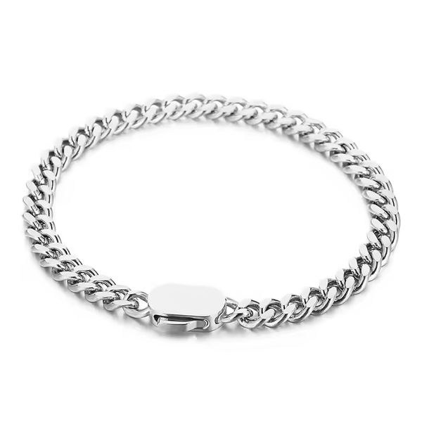 Cuban Bracelet Silver - 6mm