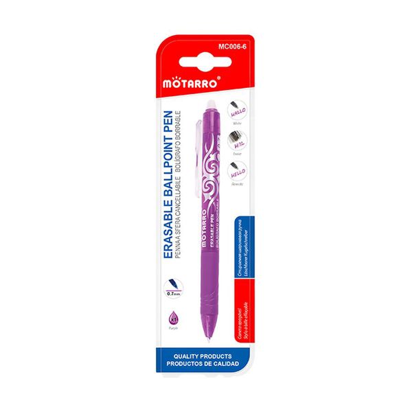 2 Pack High Quality 0.7mm Tip Blue Erasable Ballpoint